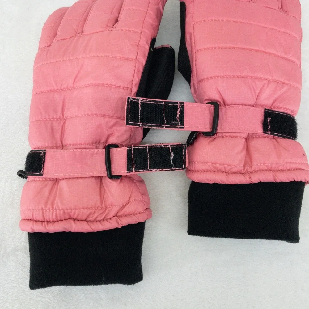 Carhartt Gloves Womens Medium Pink Quilted Insulated Adjustable Winter Outdoor